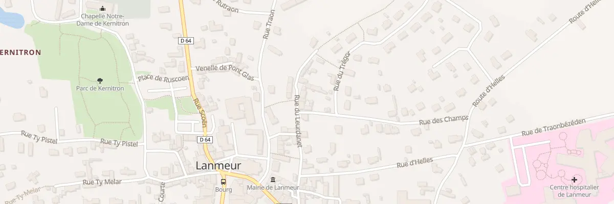 Plan du 17 Rue du Leurdanet à Lanmeur