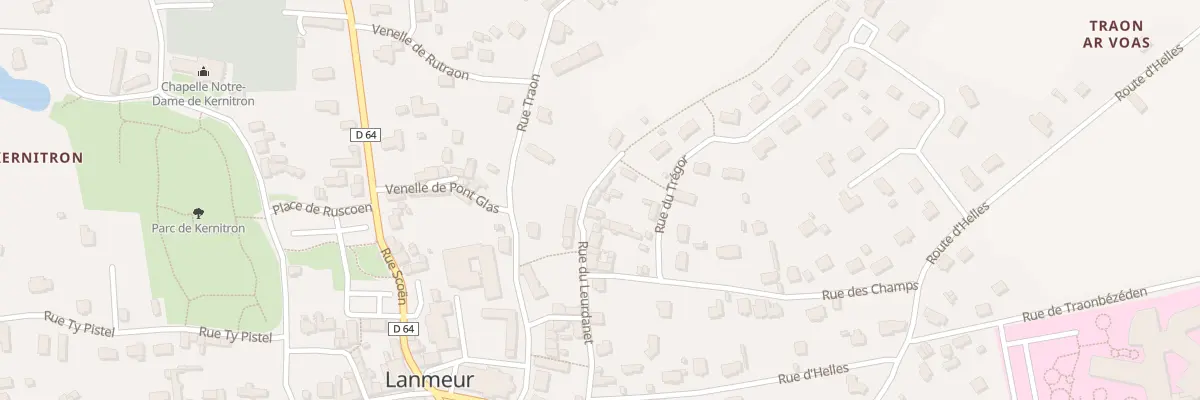 Plan du 27 Rue du Leurdanet à Lanmeur