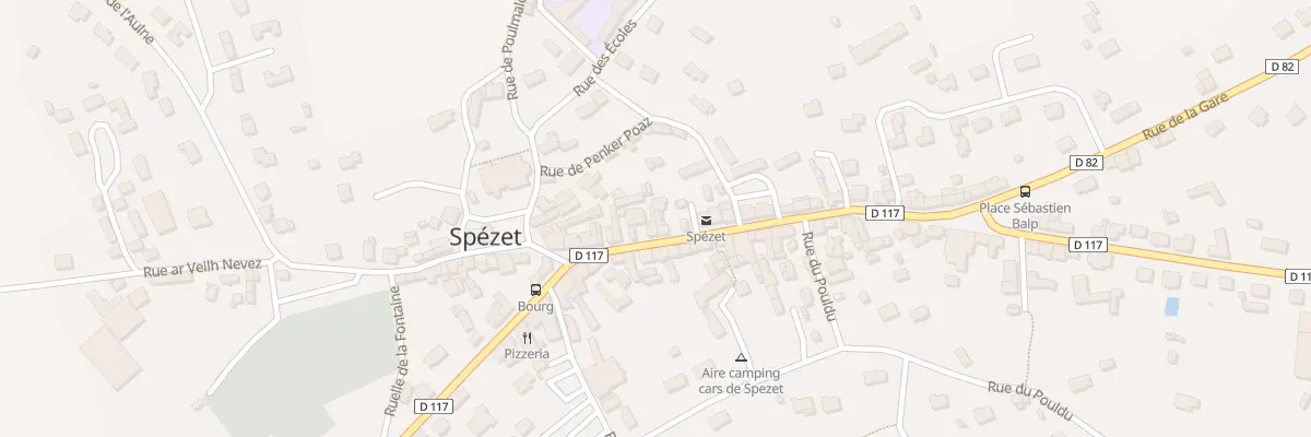 Plan du 15 Rue du Général de Gaulle à Spézet