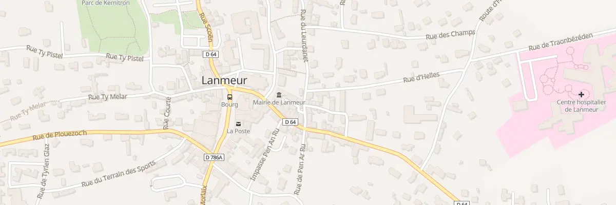 Plan du 5 Rue du Leurdanet à Lanmeur