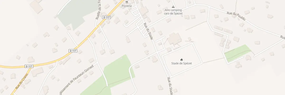 Plan du 7 Rue du Stade à Spézet