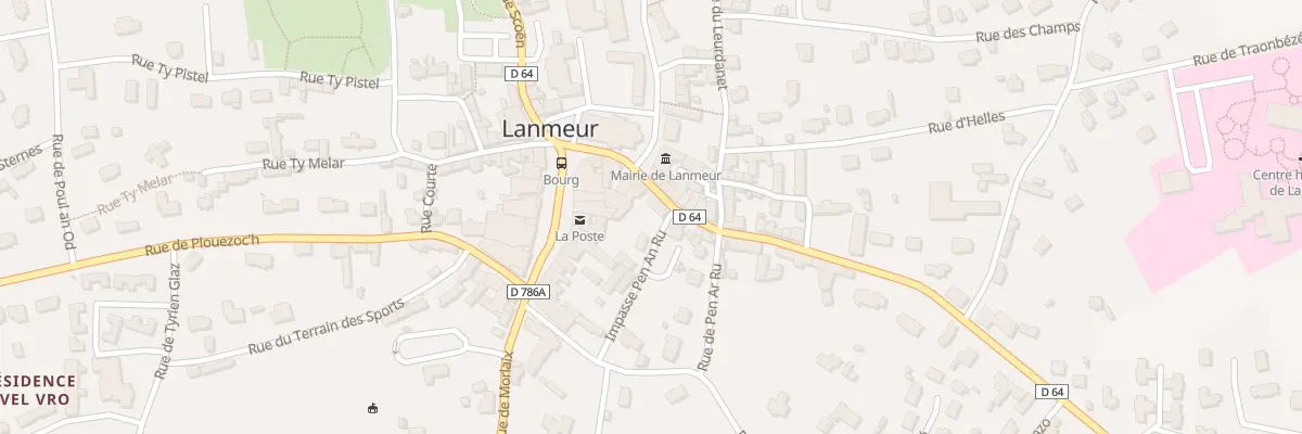 Plan du 11 Rue de la Liberation à Lanmeur