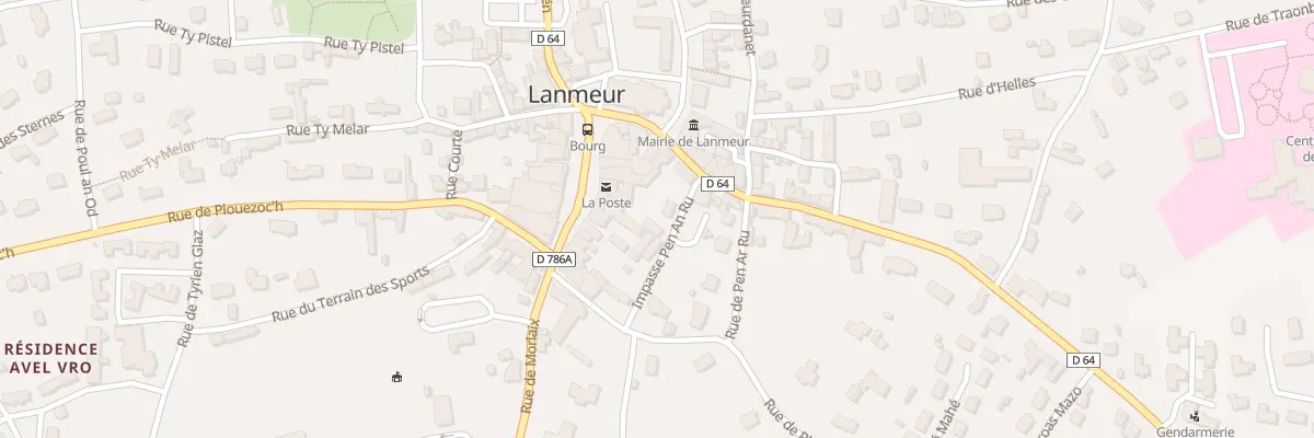 Plan du 172 Rue de la Liberation à Lanmeur