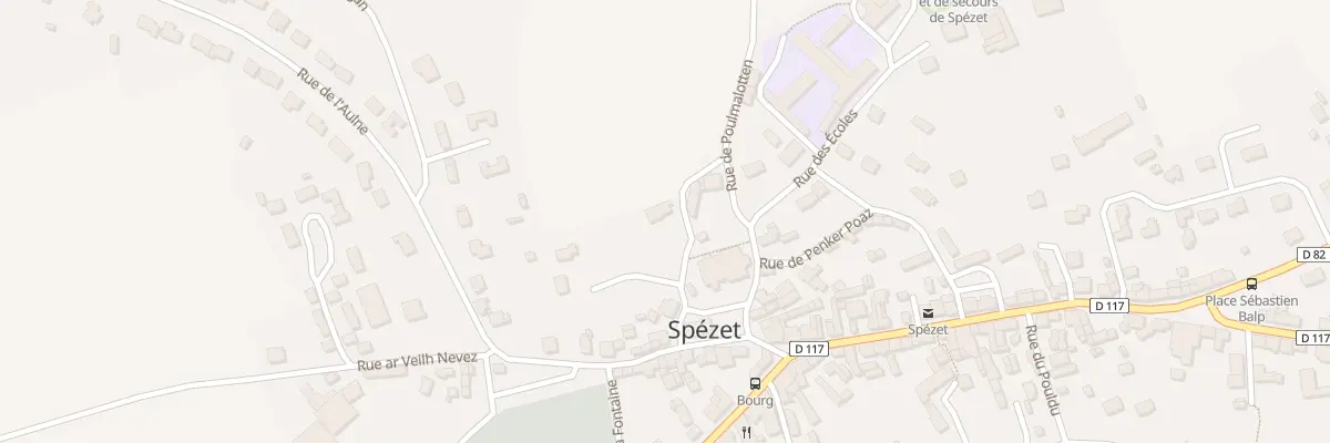 Plan du 11 Rue du Presbytère à Spézet