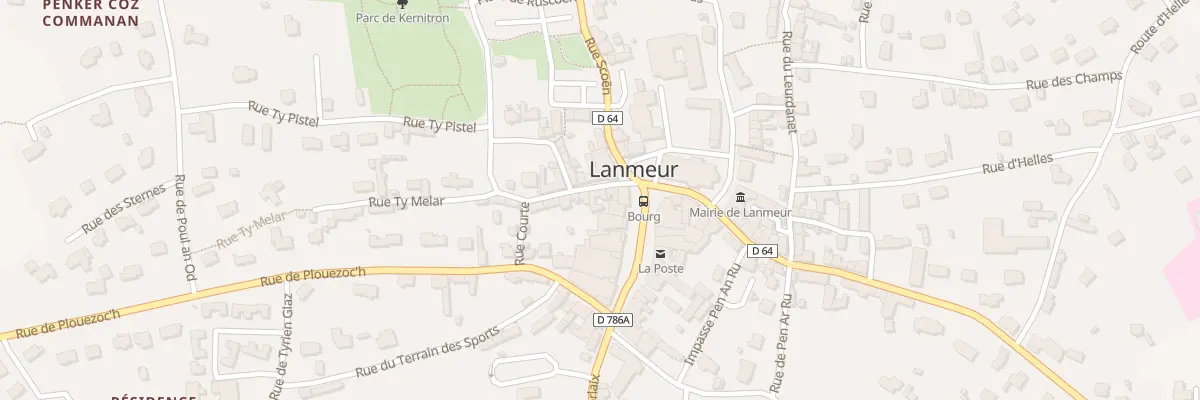Plan du 4 Rue du Saint Sacrement à Lanmeur