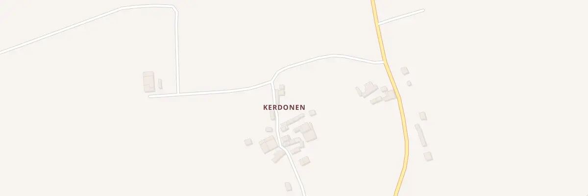 Plan du 5422 Kerdonen à Roudouallec