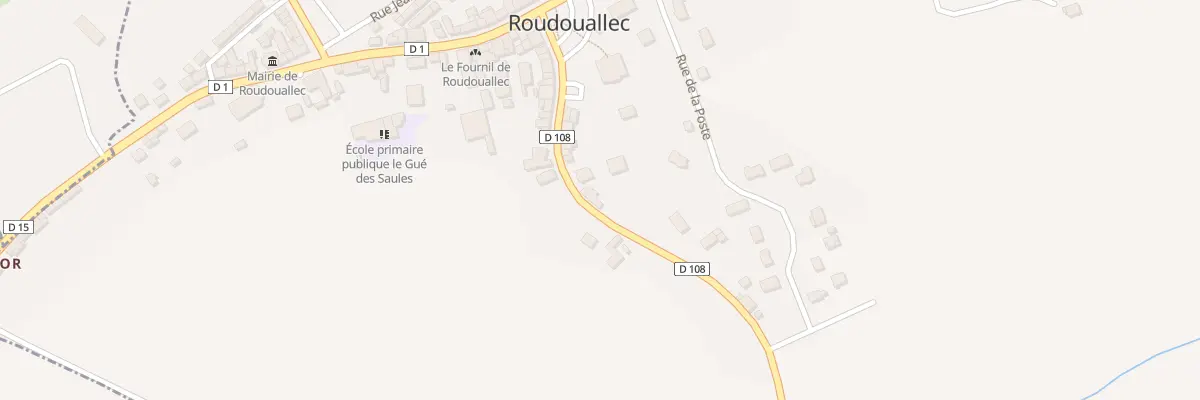 Plan du 17 Rue de Guiscriff à Roudouallec