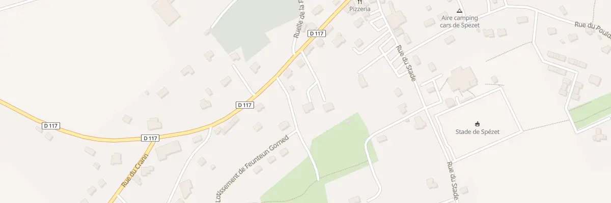 Plan du 14T Rue Feunteun Gorned à Spézet