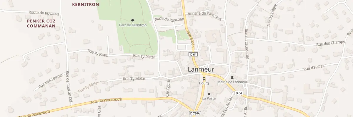 Plan du 15 Rue Verderel à Lanmeur