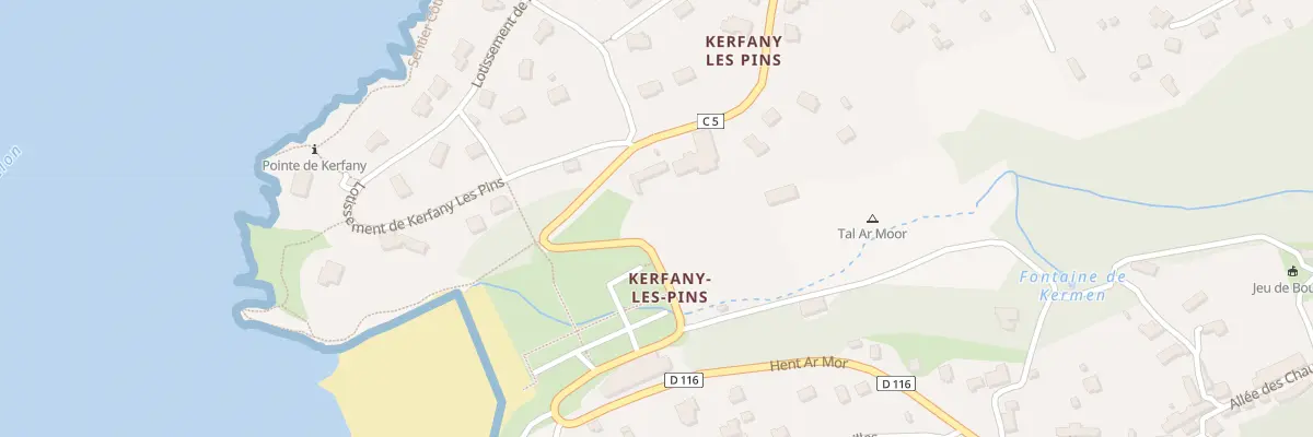 Plan du 6064F Kerfany Les Pins à Moëlan-sur-Mer