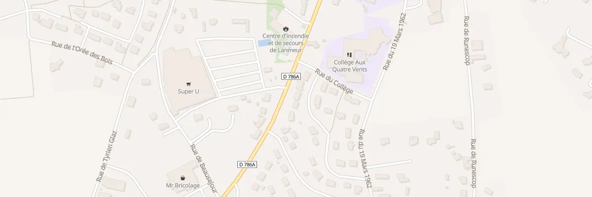 Plan du 5 Rue des Ajoncs à Lanmeur
