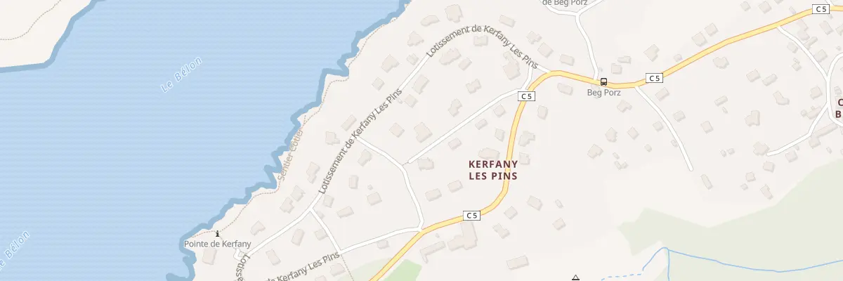 Plan du 37A Lot de Kerfany Les Pins à Moëlan-sur-Mer