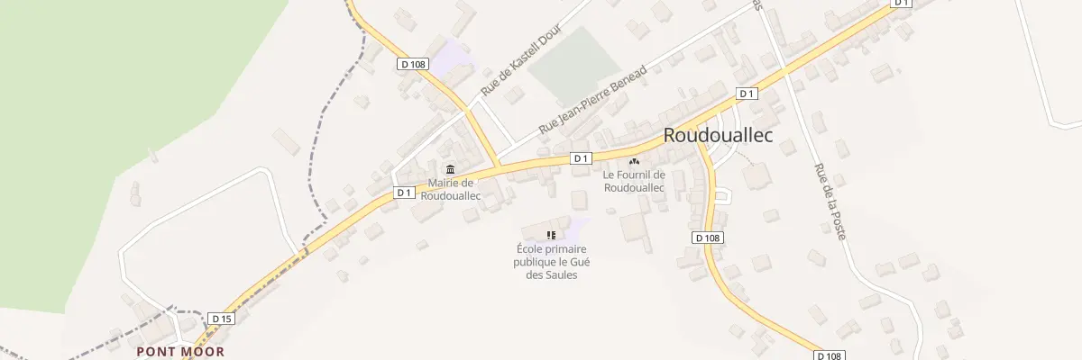 Plan du 16 Rue Nicolas le Grand à Roudouallec