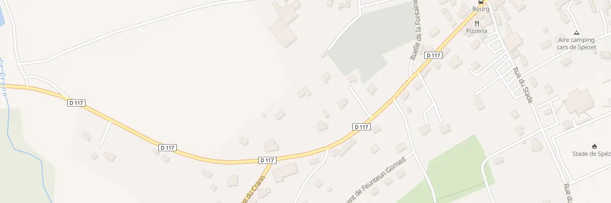 Plan du 25 Rue Feunteun Gorned à Spézet