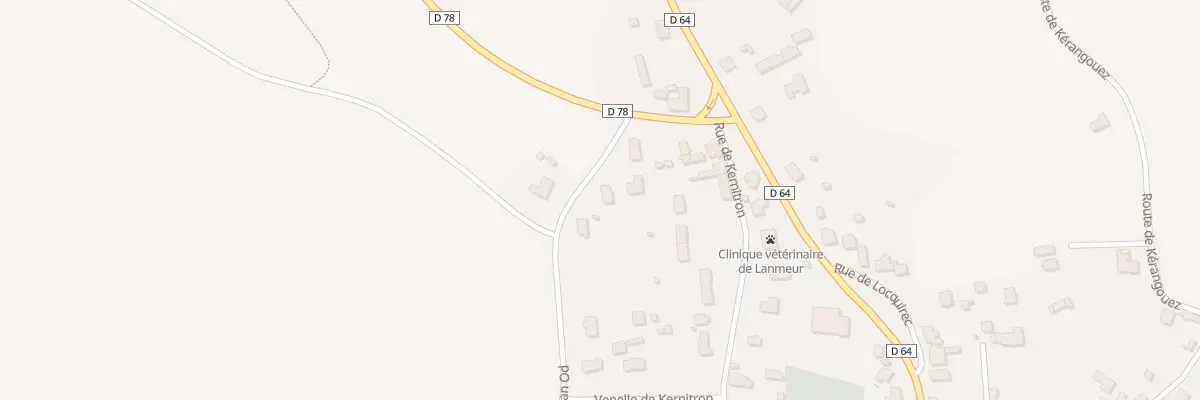 Plan du 25 Rue de Poul An Od à Lanmeur
