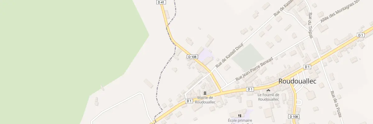Plan du 15 Rue de Chateauneuf à Roudouallec