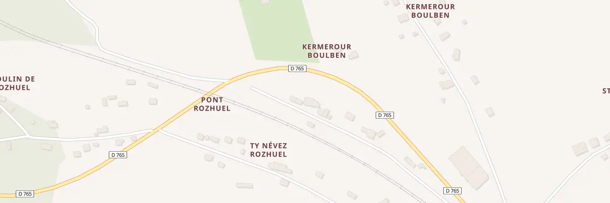Plan du 1468 Pont Rozhuel à Bannalec