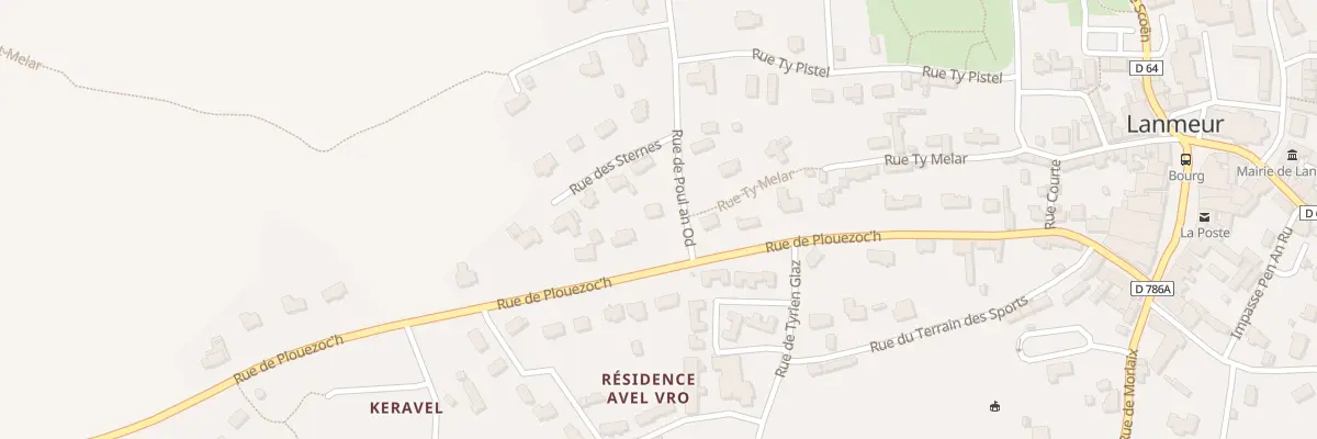 Plan du 7003A Rue de Poul An Od à Lanmeur