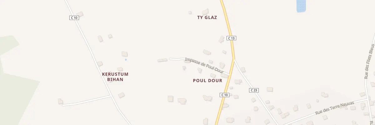 Plan du 5B Imp de Poul Dour à Riec-sur-Bélon