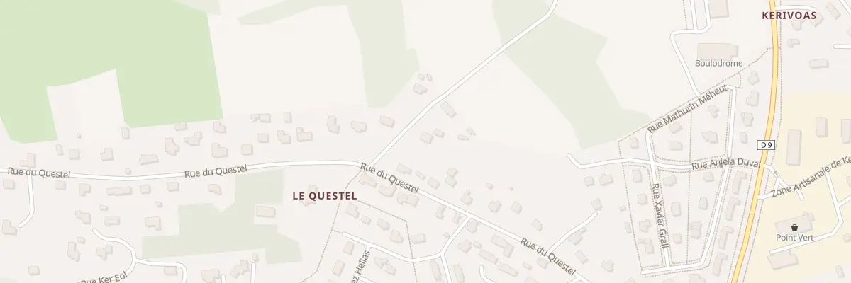 Plan du 6203B Le Questel à Plougonven