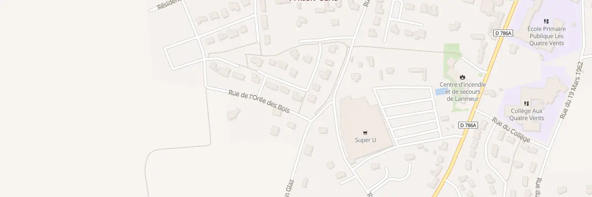 Plan du 3 Res des Chenes à Lanmeur