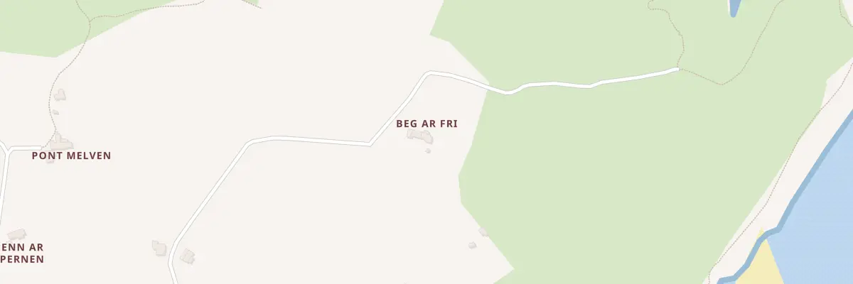 Plan du 242 Bec An Fry à Guimaëc
