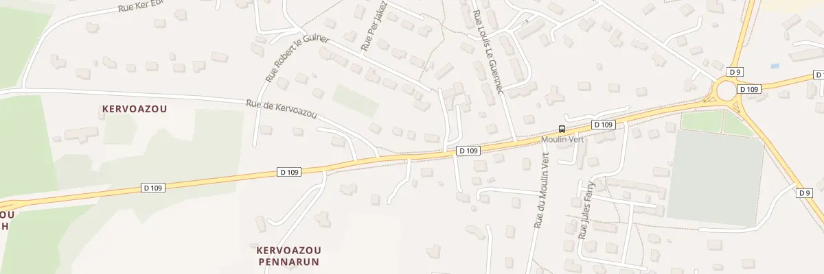 Plan du 17 Rue de Kervoazou à Plougonven