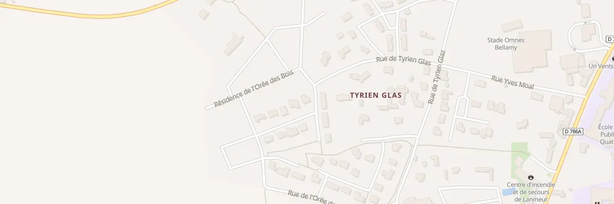 Plan du 3 Res des Chataigniers à Lanmeur