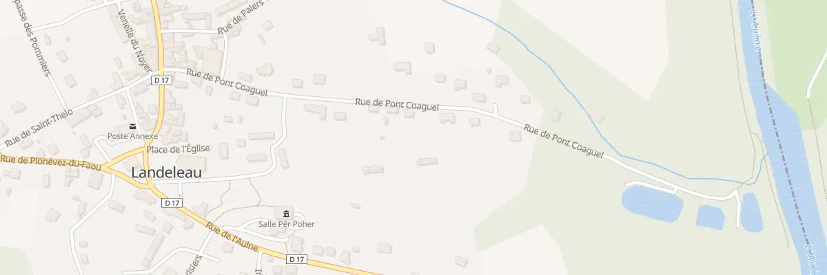 Plan du 20 Rue de Pont Coaguel à Landeleau