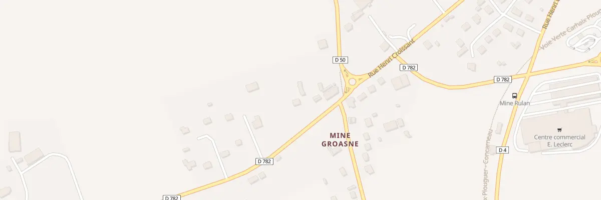 Plan du 14 Mine Groasne à Scaër