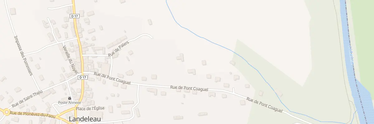 Plan du 17B Rue de Pont Coaguel à Landeleau
