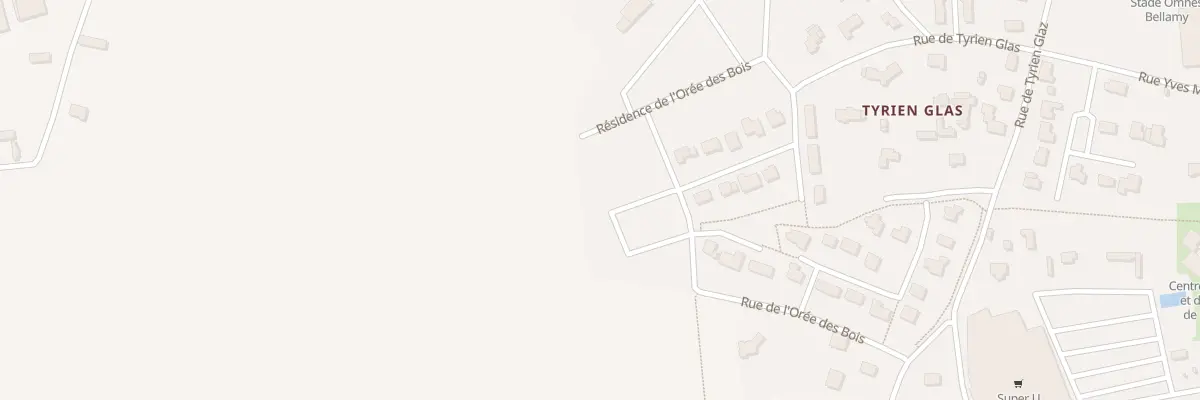 Plan du 40 Lot Castel Dour à Lanmeur