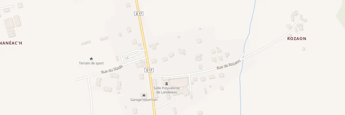 Plan du 3 Rue de Rozaon à Landeleau