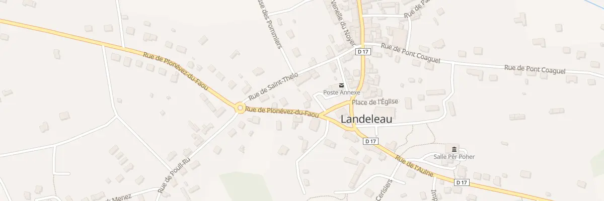 Plan du 2 Rue de Plonévez du Faou à Landeleau