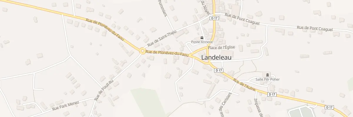 Plan du 5 Rue de Plonévez du Faou à Landeleau
