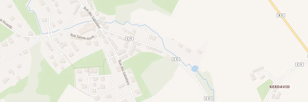 Plan du 11 Che Woas Kam à Plougonven