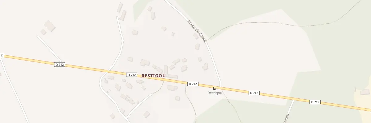 Plan du 1 Restigou à Plouigneau