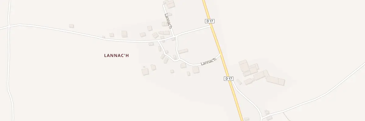 Plan du 285 Lannach à Landeleau