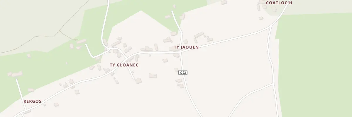 Plan du 2094 Ty Gloanec à Scaër