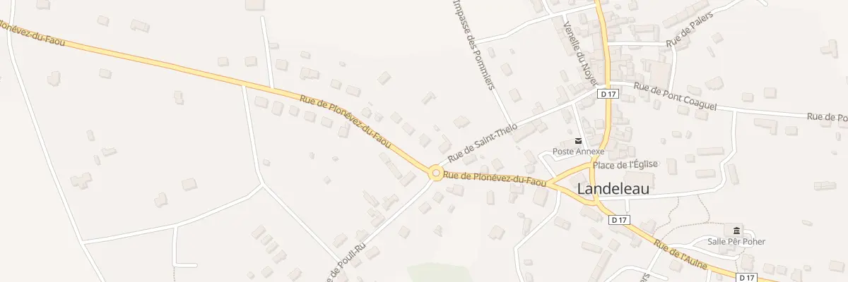 Plan du 8 Rue de Plonévez du Faou à Landeleau