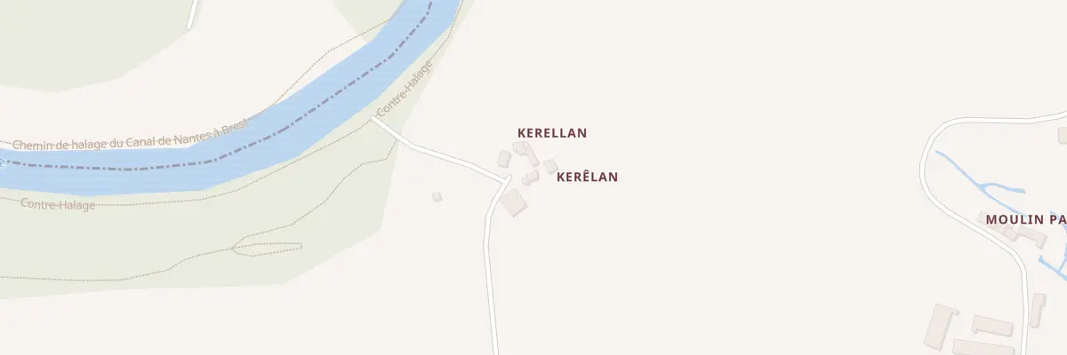 Plan du 898 Kerellan à Spézet