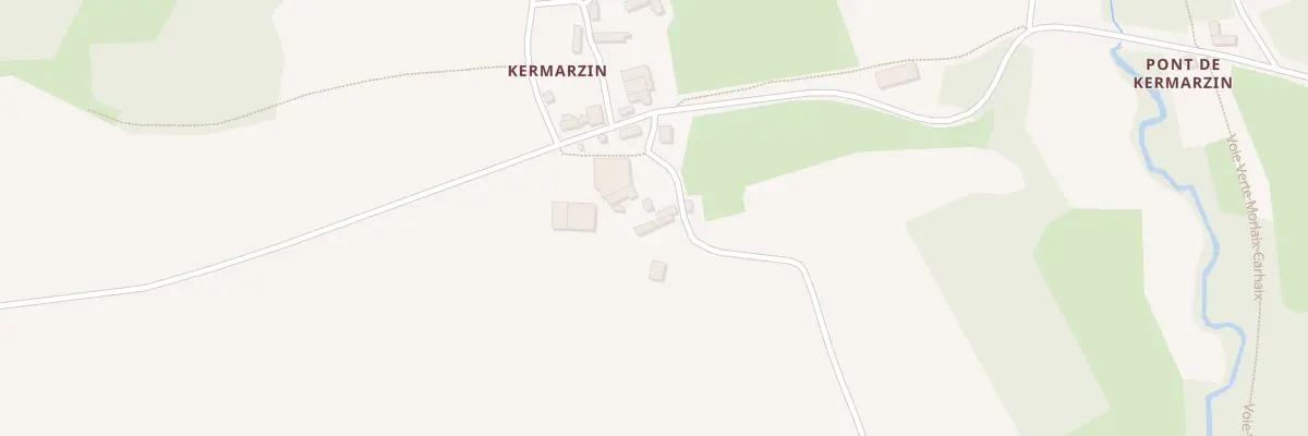 Plan du 1983B Kermarzin à Scrignac