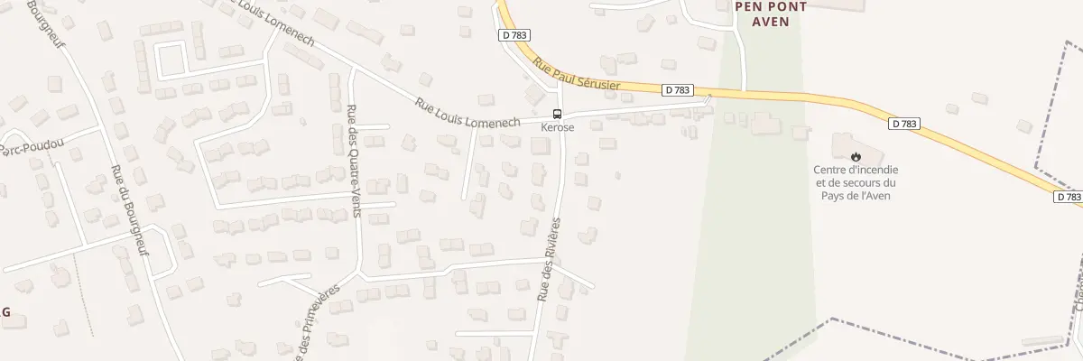Plan du 4 Rue des rivières à Pont-Aven