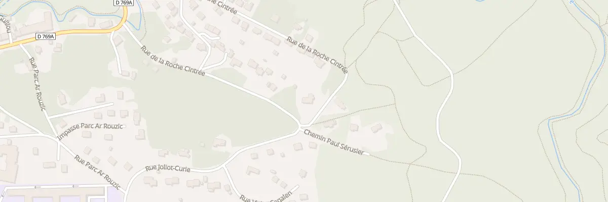 Plan du 27 Rue de la Roche Cintrée à Huelgoat