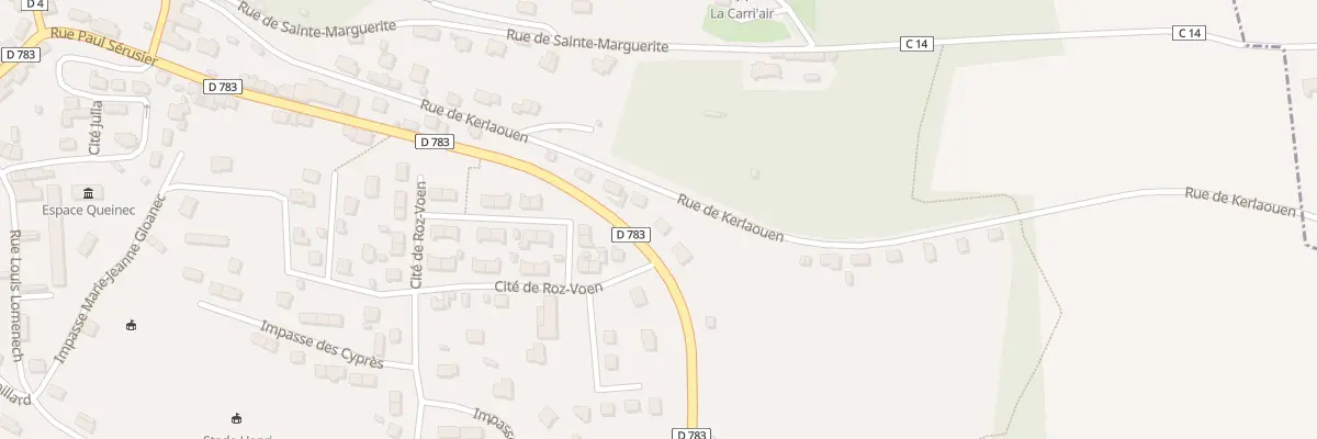 Plan du 29B Rue Paul Sérusier à Pont-Aven
