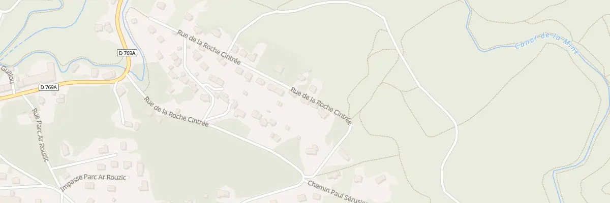 Plan du 33 Rue de la Roche Cintrée à Huelgoat