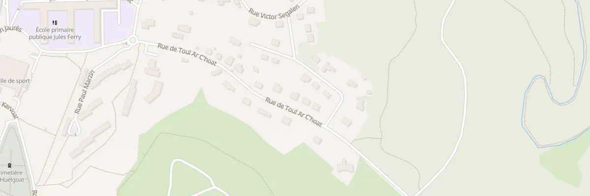 Plan du 17 Rue de Toul Ar C Hoat à Huelgoat