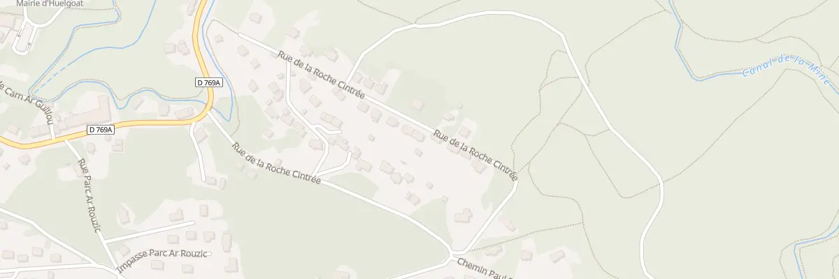 Plan du 37 Rue de la Roche Cintrée à Huelgoat