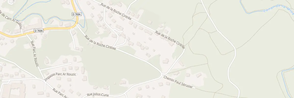 Plan du 19 Rue de la Roche Cintrée à Huelgoat
