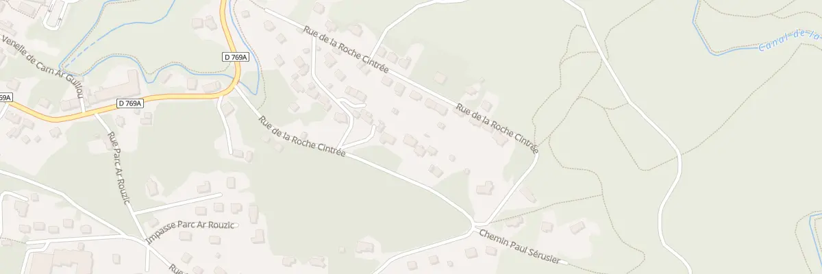 Plan du 15 Rue de la Roche Cintrée à Huelgoat